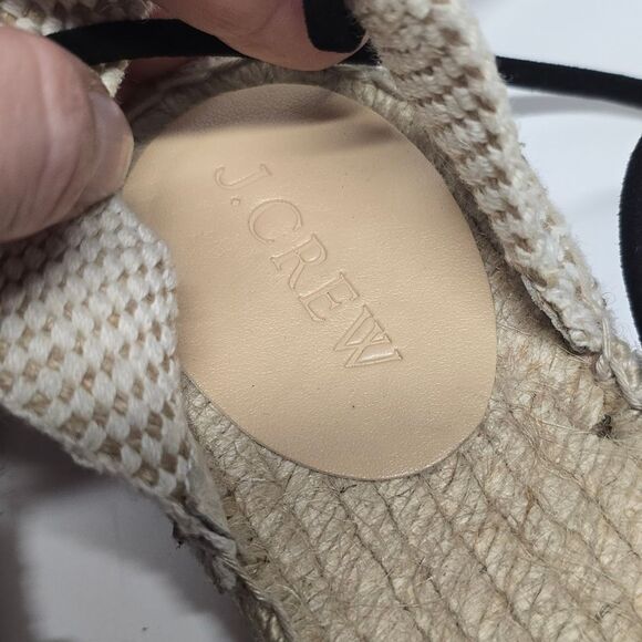 J Crew Ankle Wrap BAJA RAFFIA Espadrilles multi color size US 8 NEW - Picture 8 of 9
